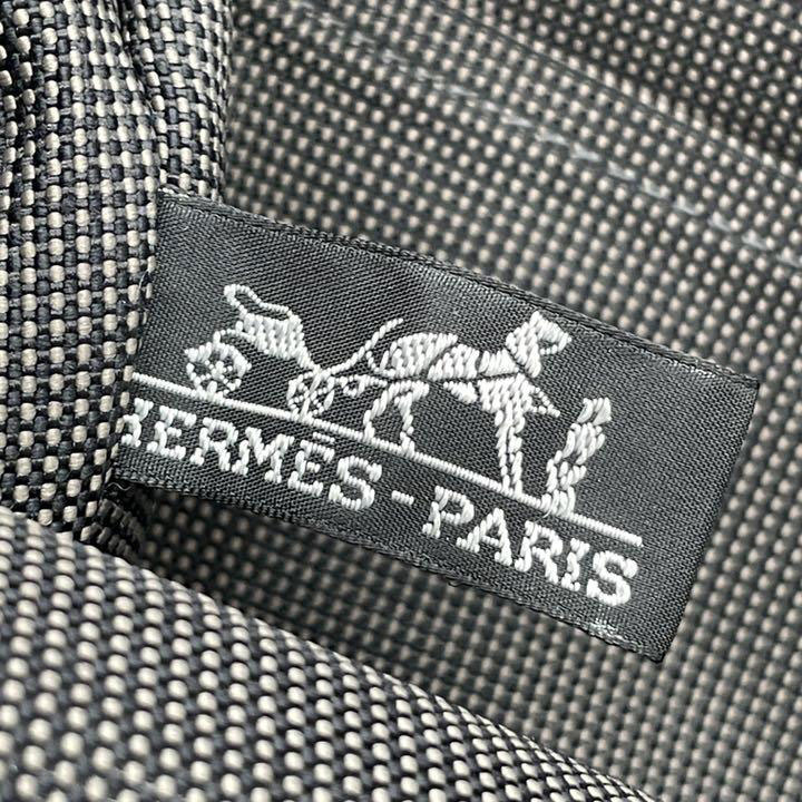 HERMES エルメス エールライン アドMM リュックサック バックパック キャンバス グレー