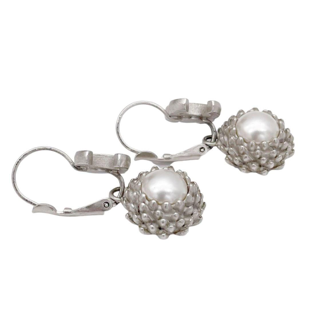 CHANEL シャネル フープピアス ココマーク フェイクパール