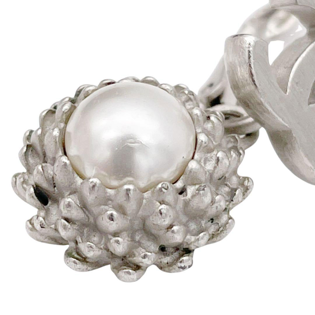 CHANEL シャネル フープピアス ココマーク フェイクパール