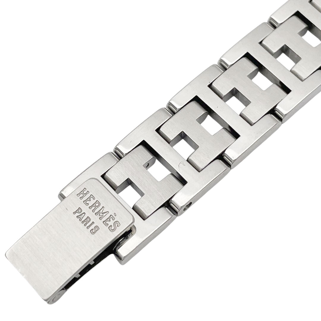 エルメス　アルソー　シルバー　ホワイト文字盤　レディース　クォーツ　腕時計 HERMES エルメス レディース腕時計 アルソー QZ ホワイト文字盤