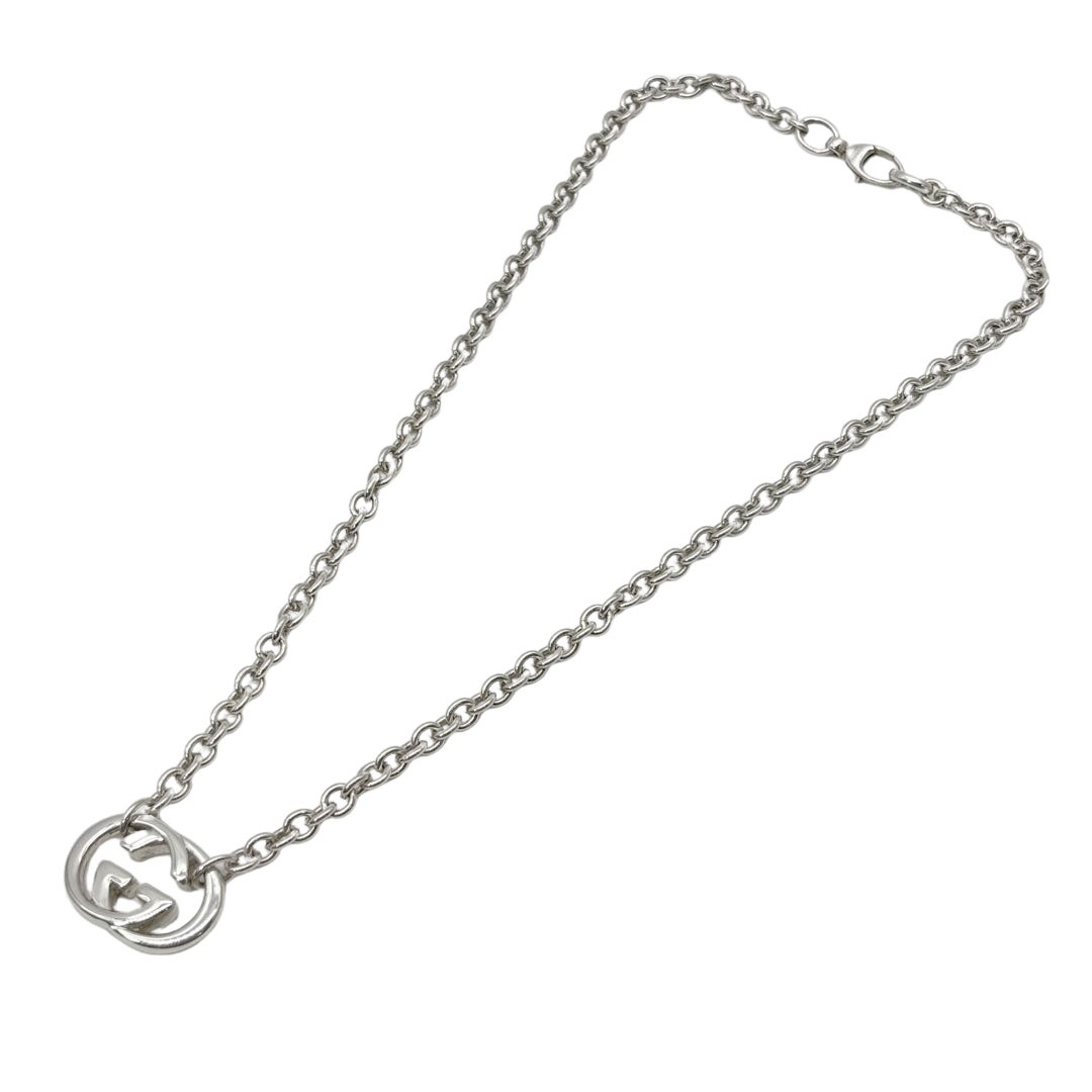 GUCCI グッチ ネックレス インターロッキングG Ag925 シルバー 28.4g