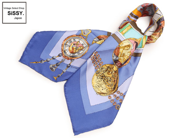 エルメス カレ90 Parmi Les Fleurs ブルー スカーフ エルメス □HERMES□ スカーフ カレ90 シルク100%「parmi les fleurs