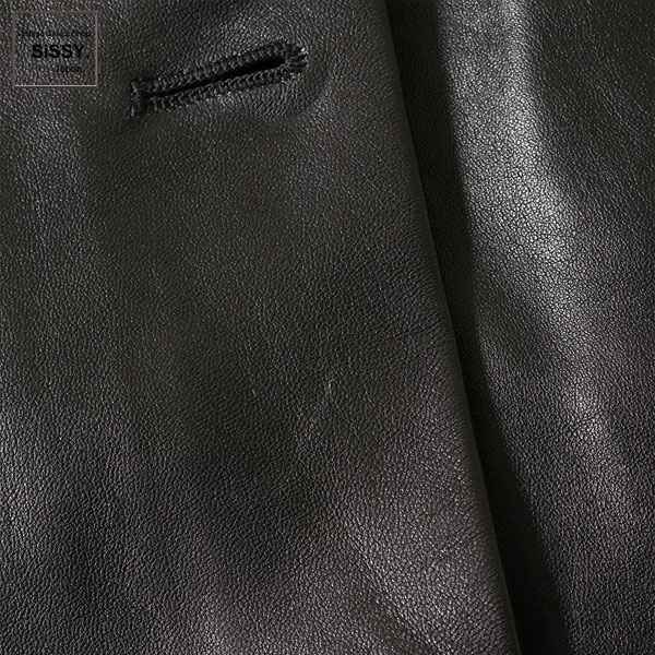 ■シャネル■ スカート ラムスキン レザー ブラック 04A 【CHANEL】