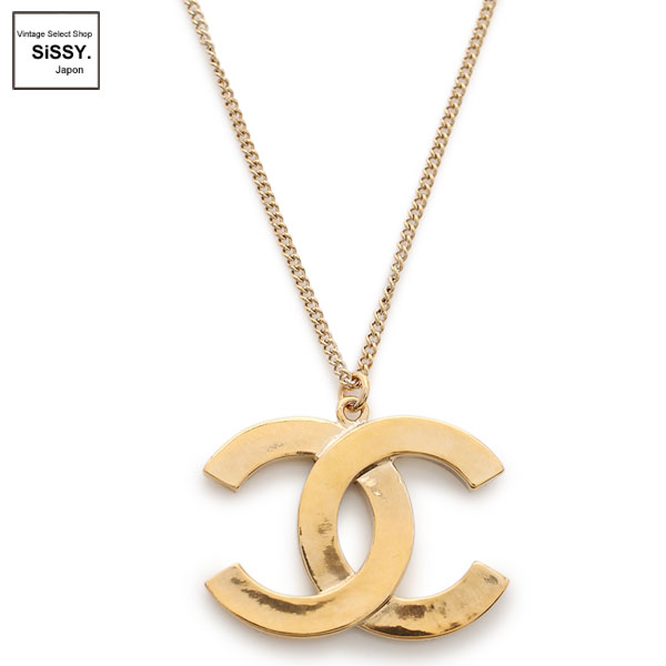 ■シャネル■ ココマーク ネックレス ラインストーン ゴールド B17C 【CHANEL】
