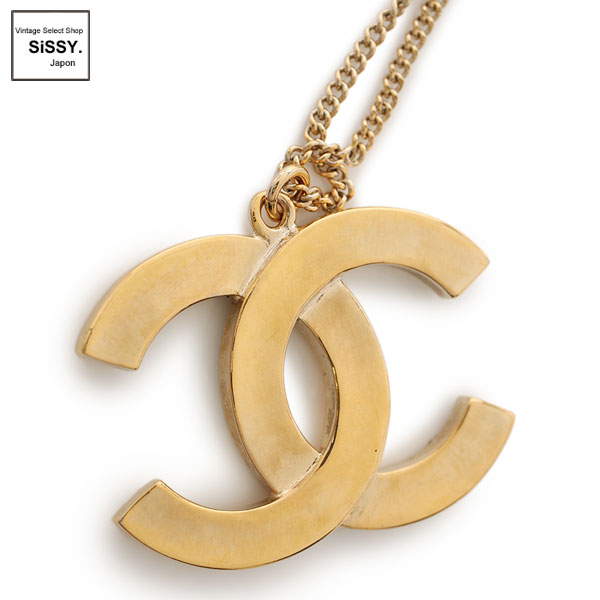 ■シャネル■ ココマーク ネックレス ラインストーン ゴールド B17C 【CHANEL】