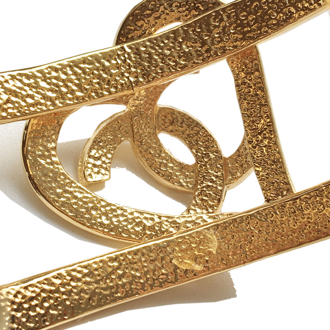 CHANEL シャネル バングル ココマーク ハート ゴールド ヴィンテージ