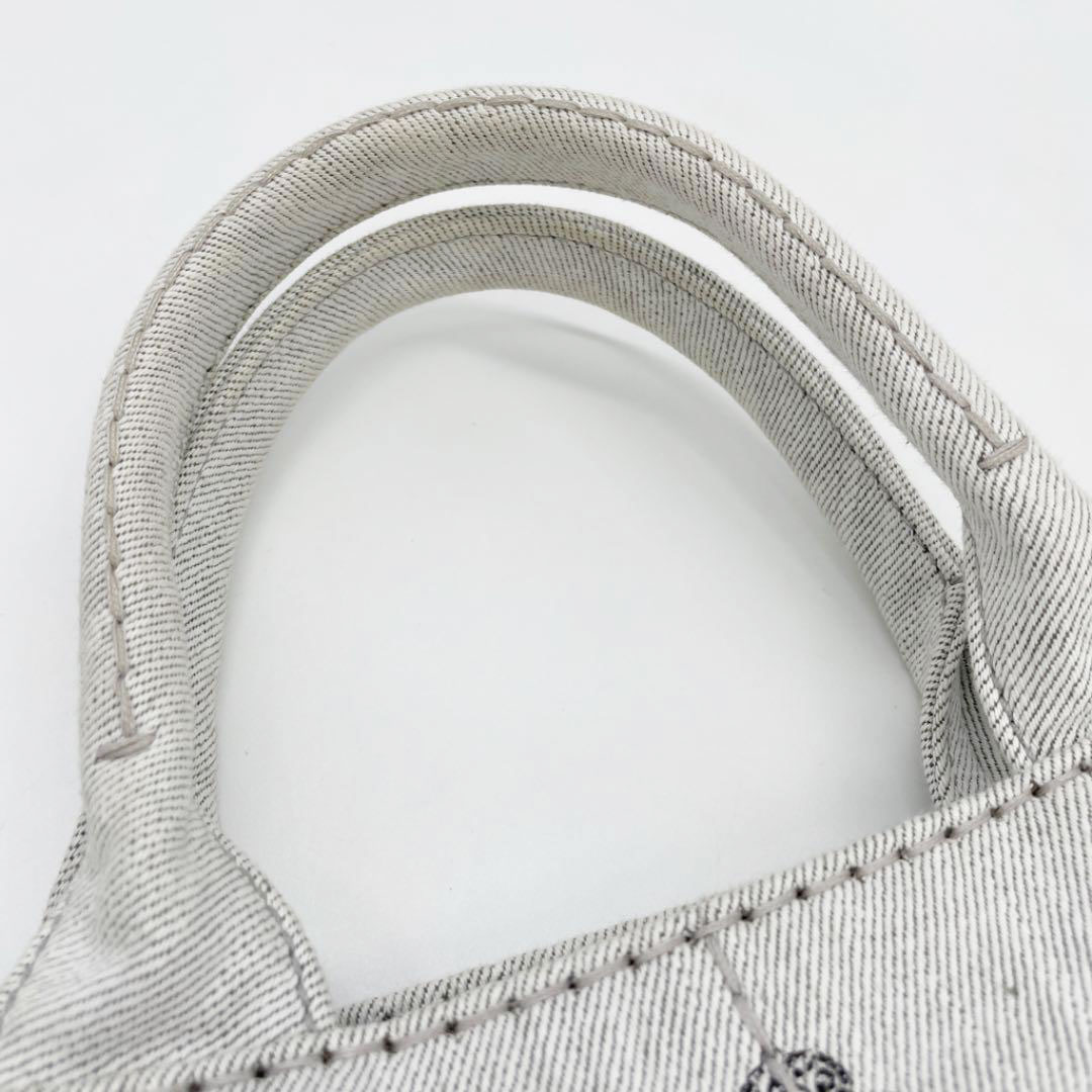 PRADA プラダ カナパ S 2way ハンドバッグ デニム グレー PRADA プラダ カナパ 2WAYトートバッグ スモール コットンデニム