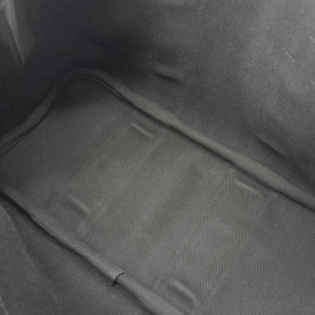 HERMES エルメス ハンドバッグ ヴァルパライソPM トワルシェブロン/レザー ブラック