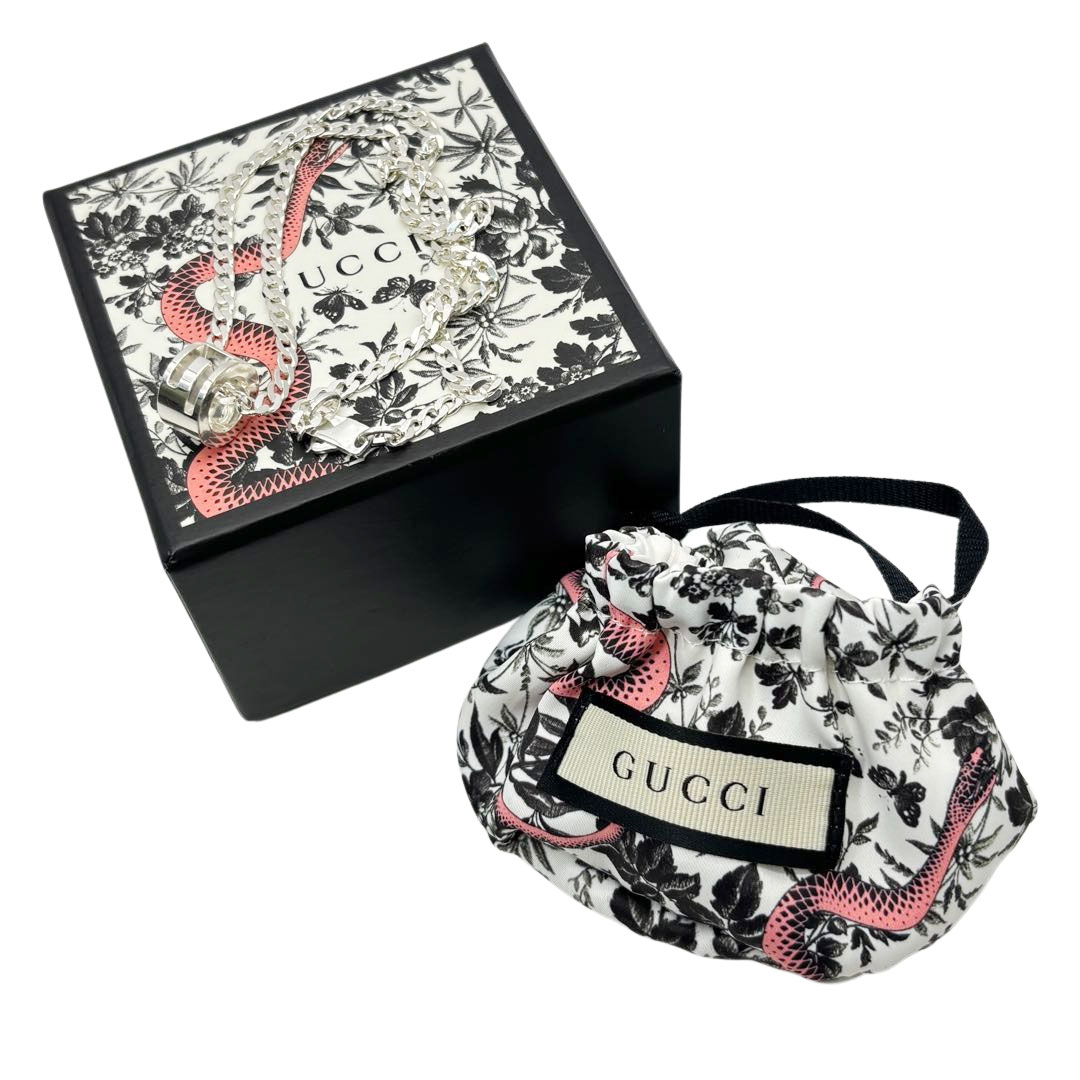 GUCCI グッチ ネックレス カットアウトGリング Ag925 シルバー 16.6g
