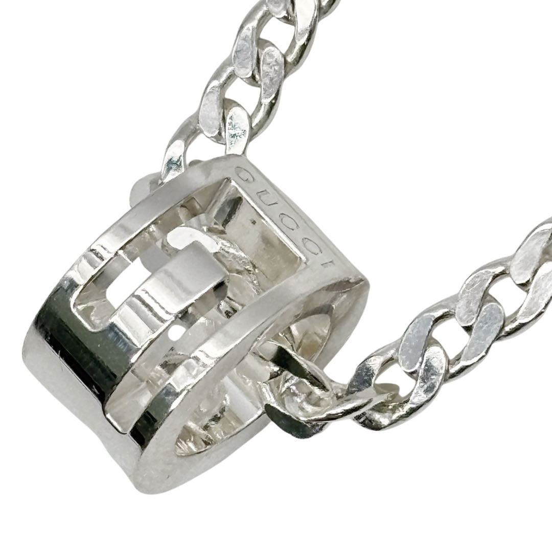 GUCCI グッチ ネックレス カットアウトGリング Ag925 シルバー 16.6g