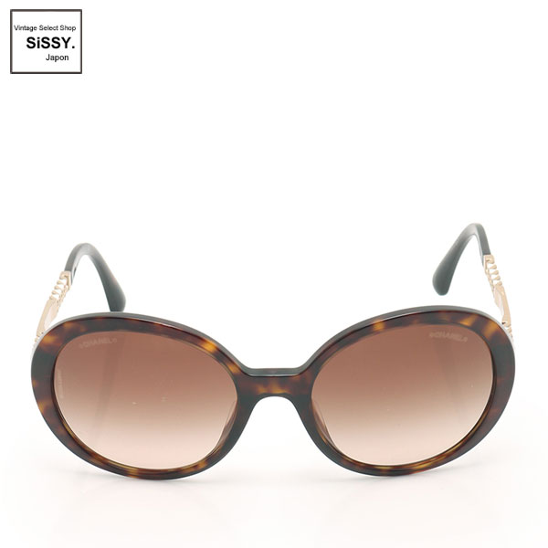 ■シャネル■ サングラス ダークブラウン チェーンモチーフ 【CHANEL】