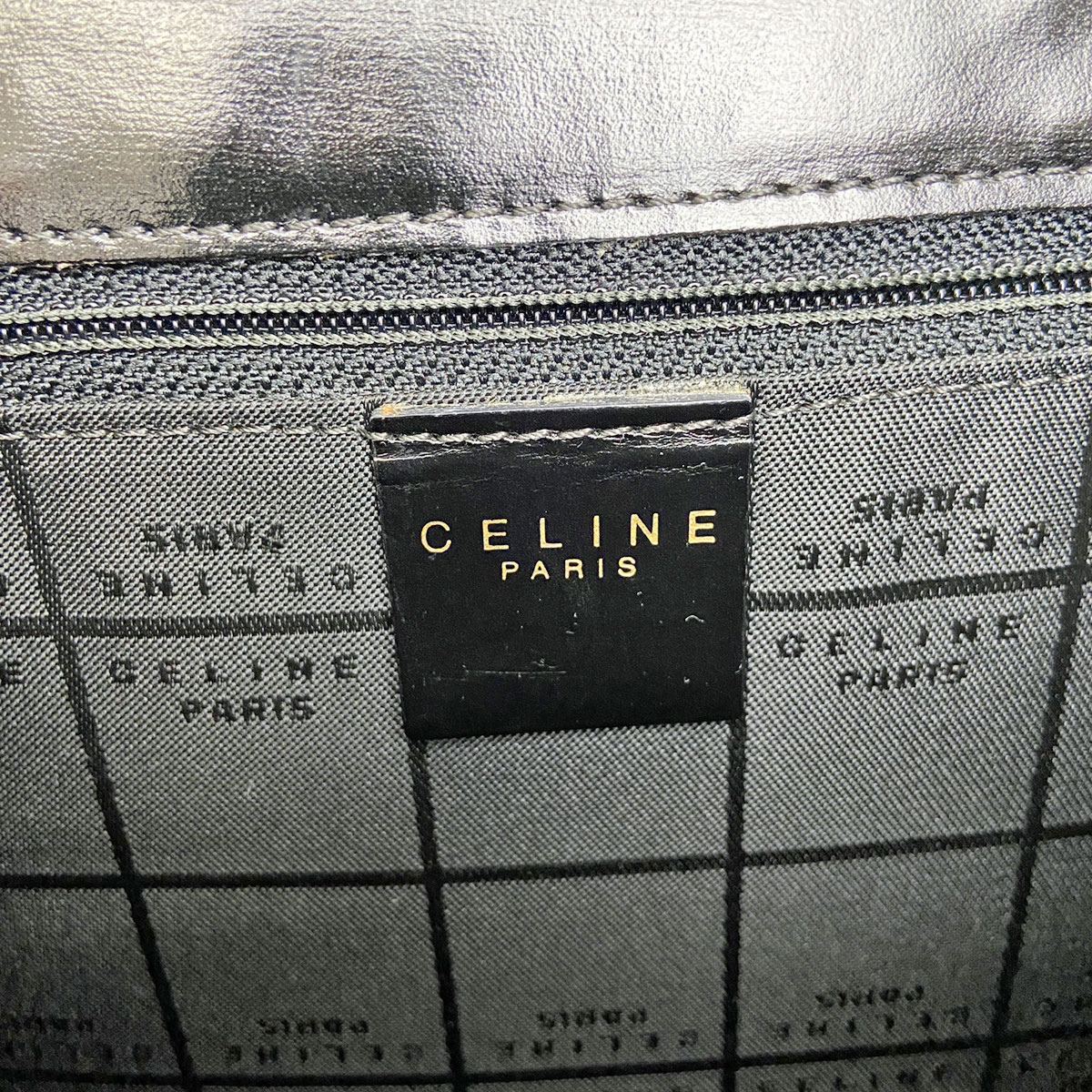 ■セリーヌ■ ハンドバッグ カーフレザー ブラック ヴィンテージ F97/2 【CELINE】