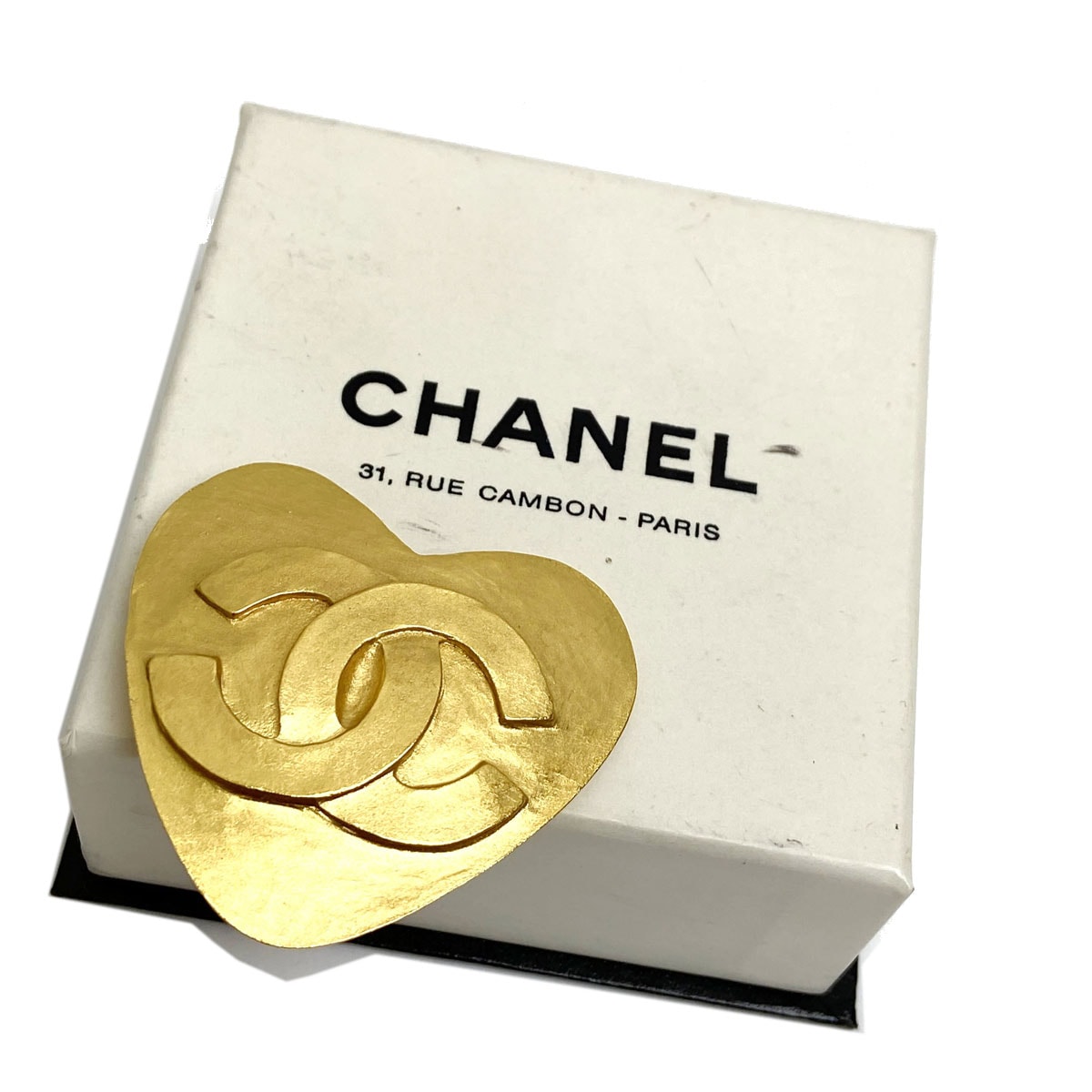 CHANEL シャネル ココマーク ハートモチーフ ブローチ ヴィンテージ