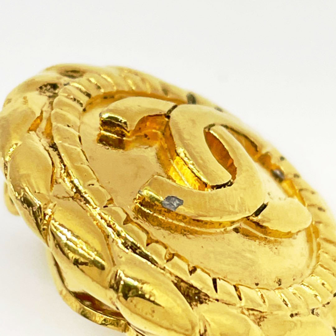 CHANEL シャネル イヤリング ココマーク ラウンド ゴールド 2398 ヴィンテージ