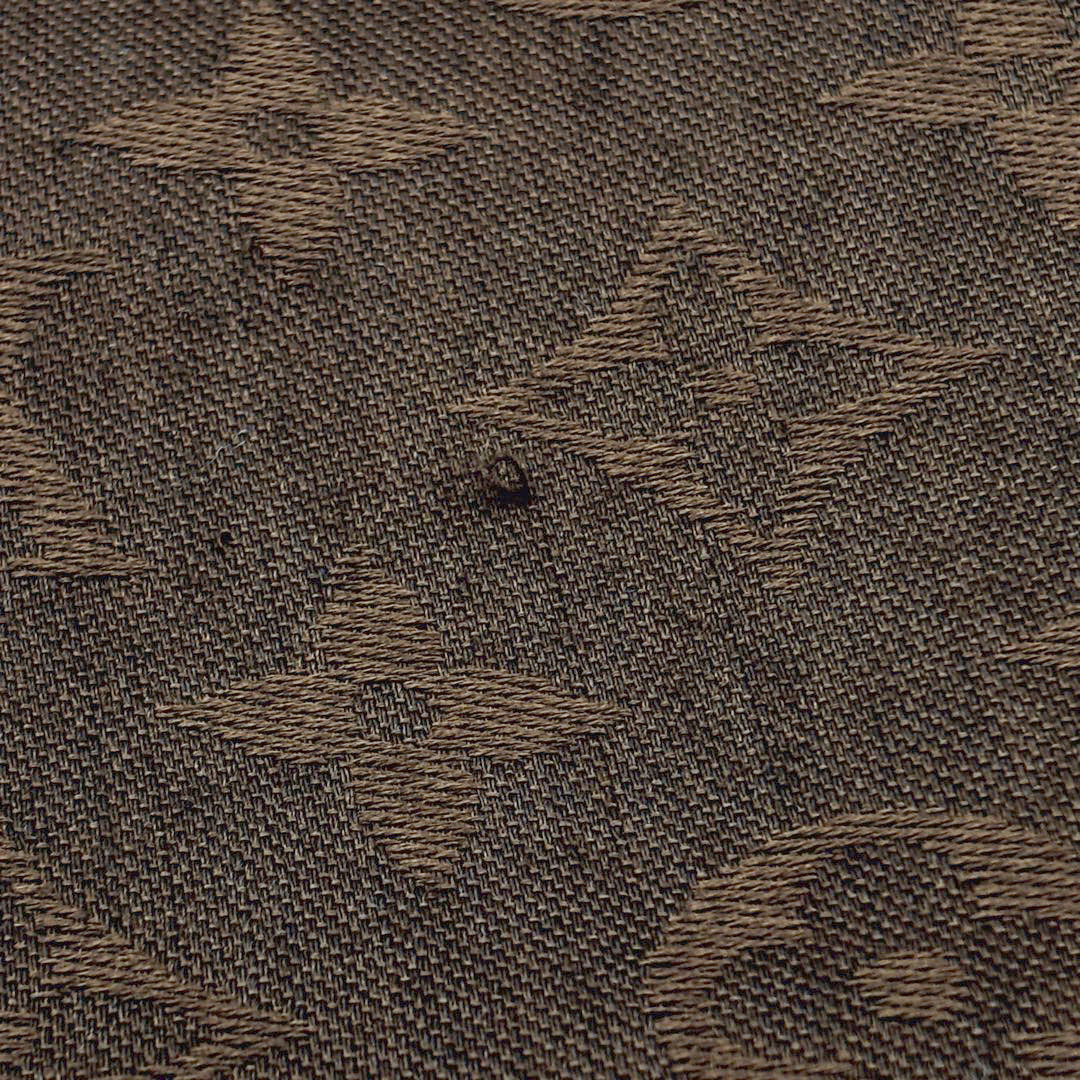 LOUIS VUITTON ルイヴィトン ショール・モノグラム シルク/ウール ダークブラウン 402336