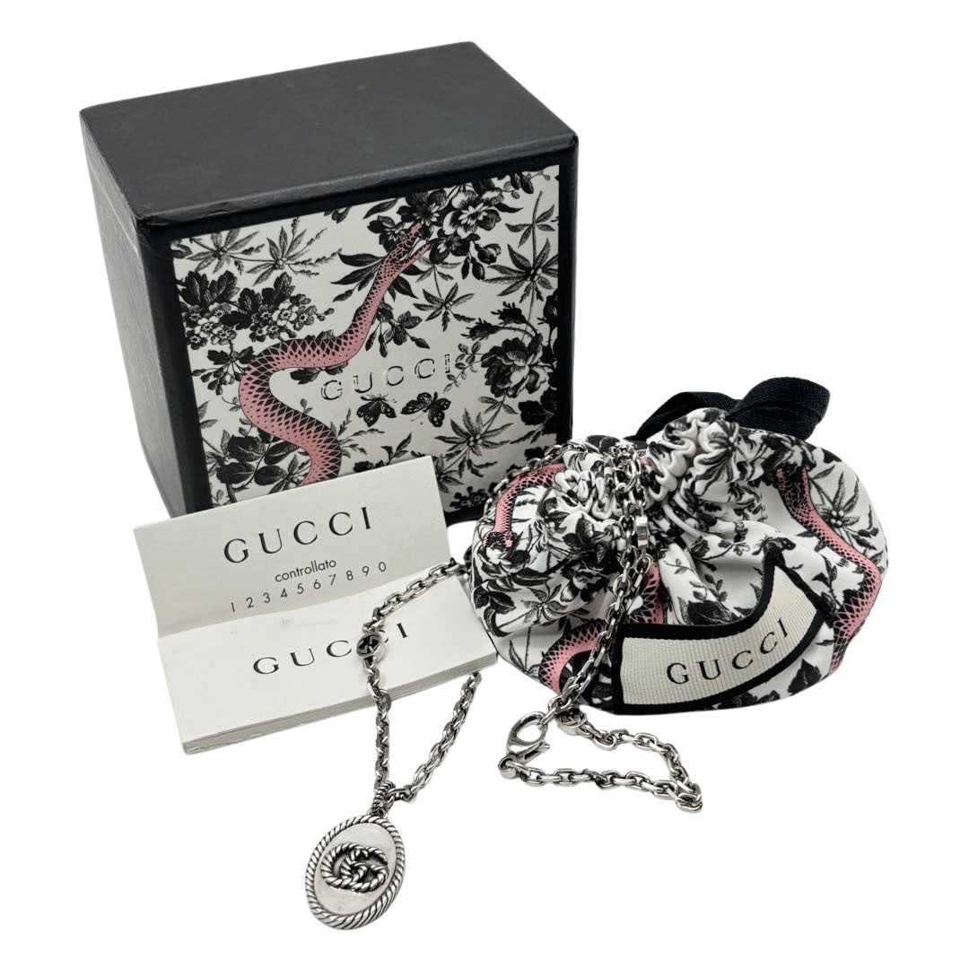 GUCCI グッチ ネックレス ダブルGG ペンダント Ag925 シルバー 25.9g