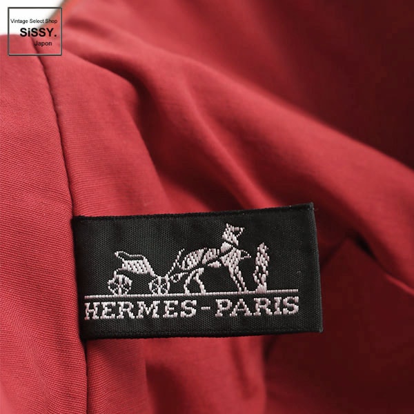 ■エルメス■ ボリードポーチ 35 ポーチ キャンバス レザー レッド 【HERMES】
