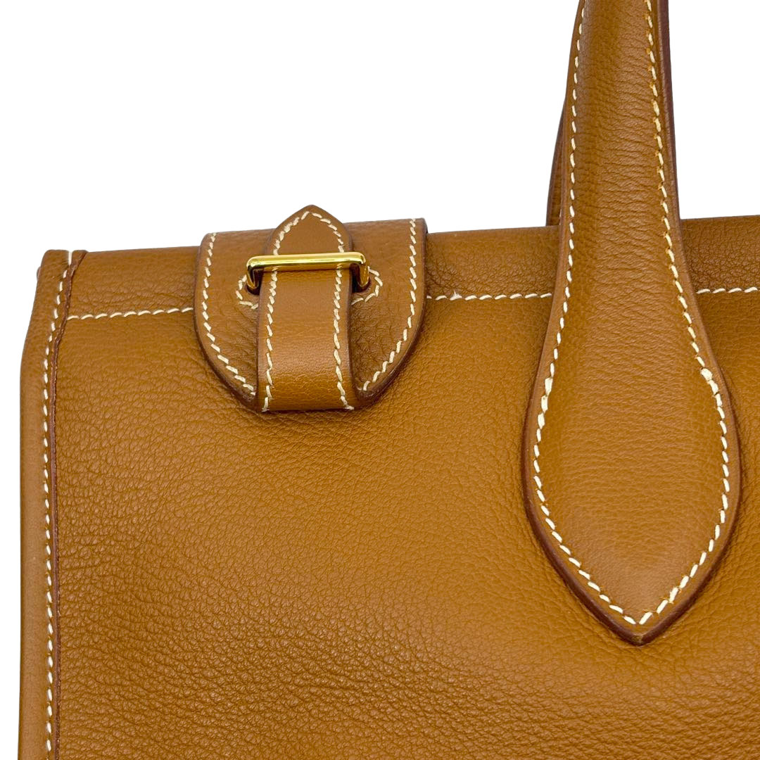 HERMES エルメス ハンドバッグ カバ35 トリヨンクレマンス ゴールド/ゴールド金具 □C刻印