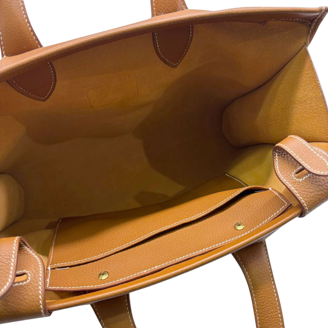 HERMES エルメス ハンドバッグ カバ35 トリヨンクレマンス ゴールド/ゴールド金具 □C刻印