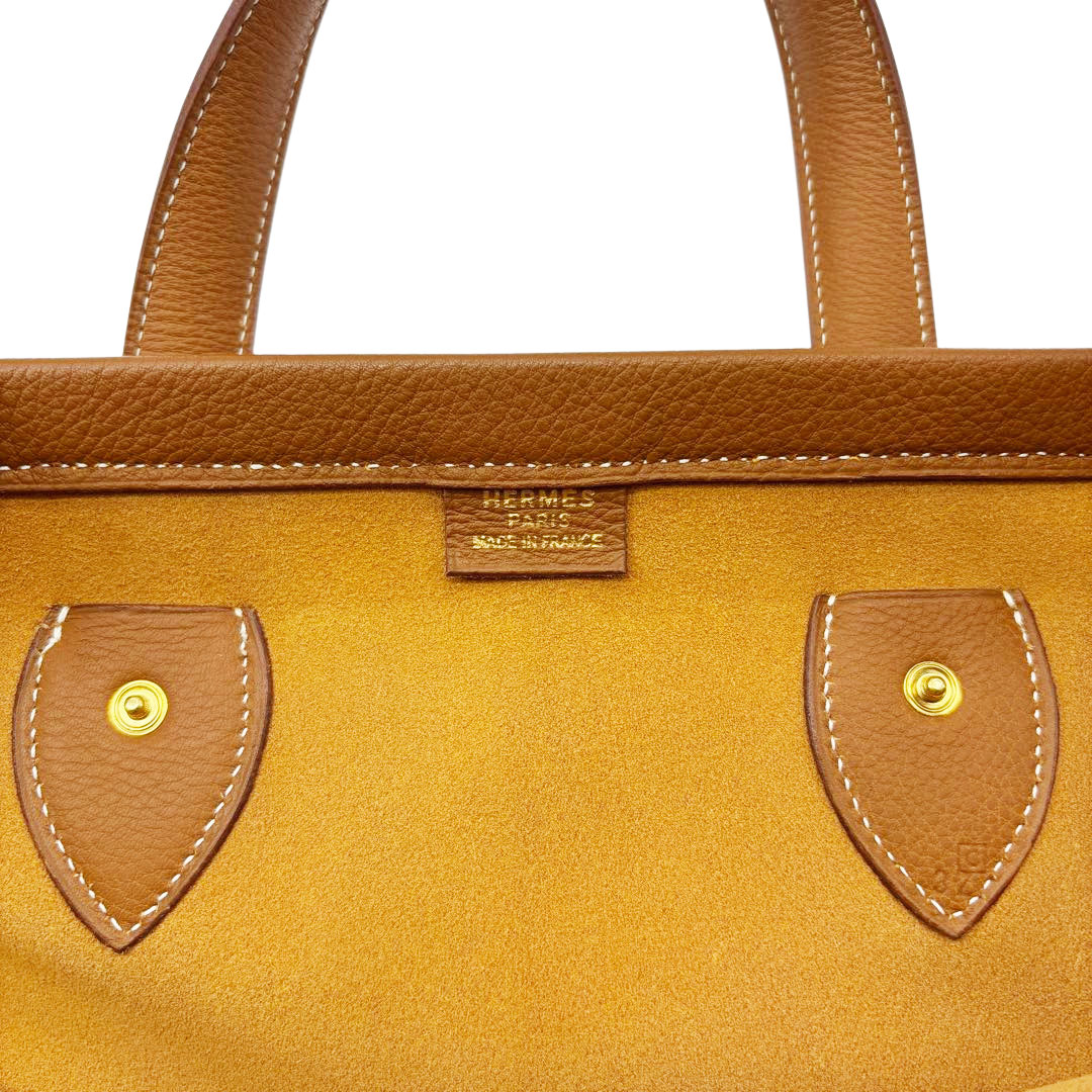 HERMES エルメス ハンドバッグ カバ35 トリヨンクレマンス ゴールド/ゴールド金具 □C刻印