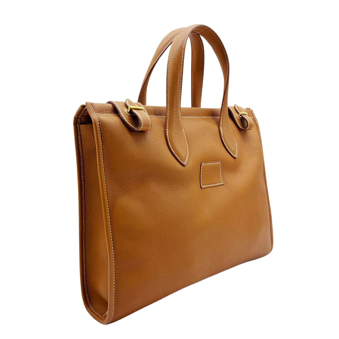 HERMES エルメス ハンドバッグ カバ35 トリヨンクレマンス ゴールド/ゴールド金具 □C刻印