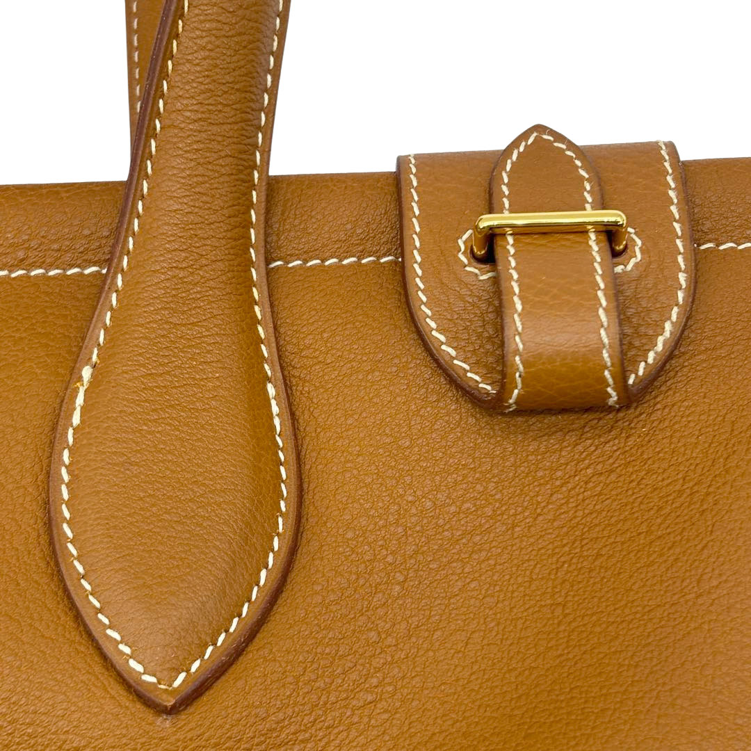 HERMES エルメス ハンドバッグ カバ35 トリヨンクレマンス ゴールド/ゴールド金具 □C刻印