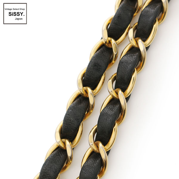 ■シャネル■ ミニマトラッセ ココマーク チェーンショルダーバッグ レザー ブラック ゴールド金具 【CHANEL】