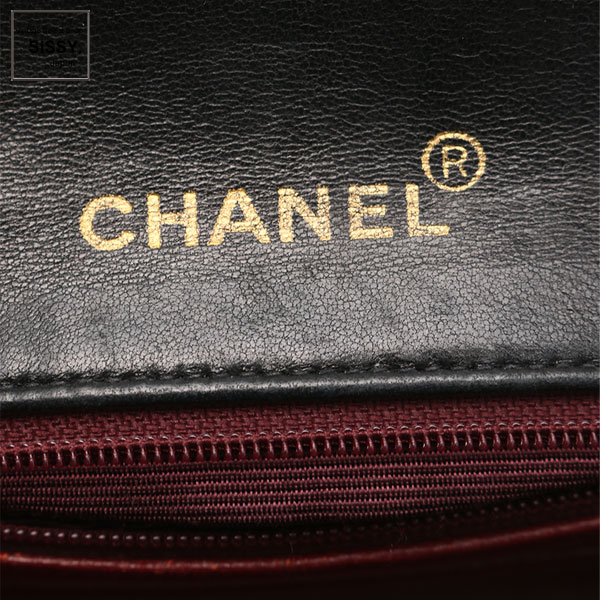 ■シャネル■ ミニマトラッセ ココマーク チェーンショルダーバッグ レザー ブラック ゴールド金具 【CHANEL】