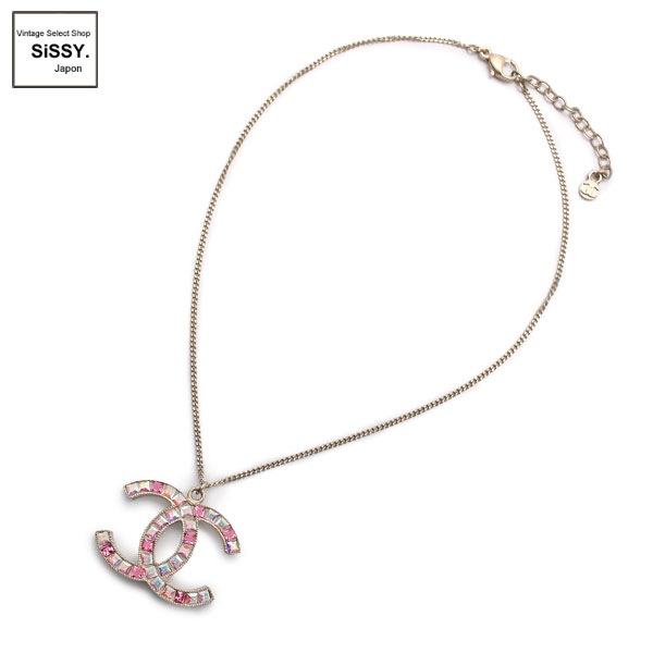 ■シャネル■ ココマーク ネックレス カラーストーン ゴールド 05P 【CHANEL】