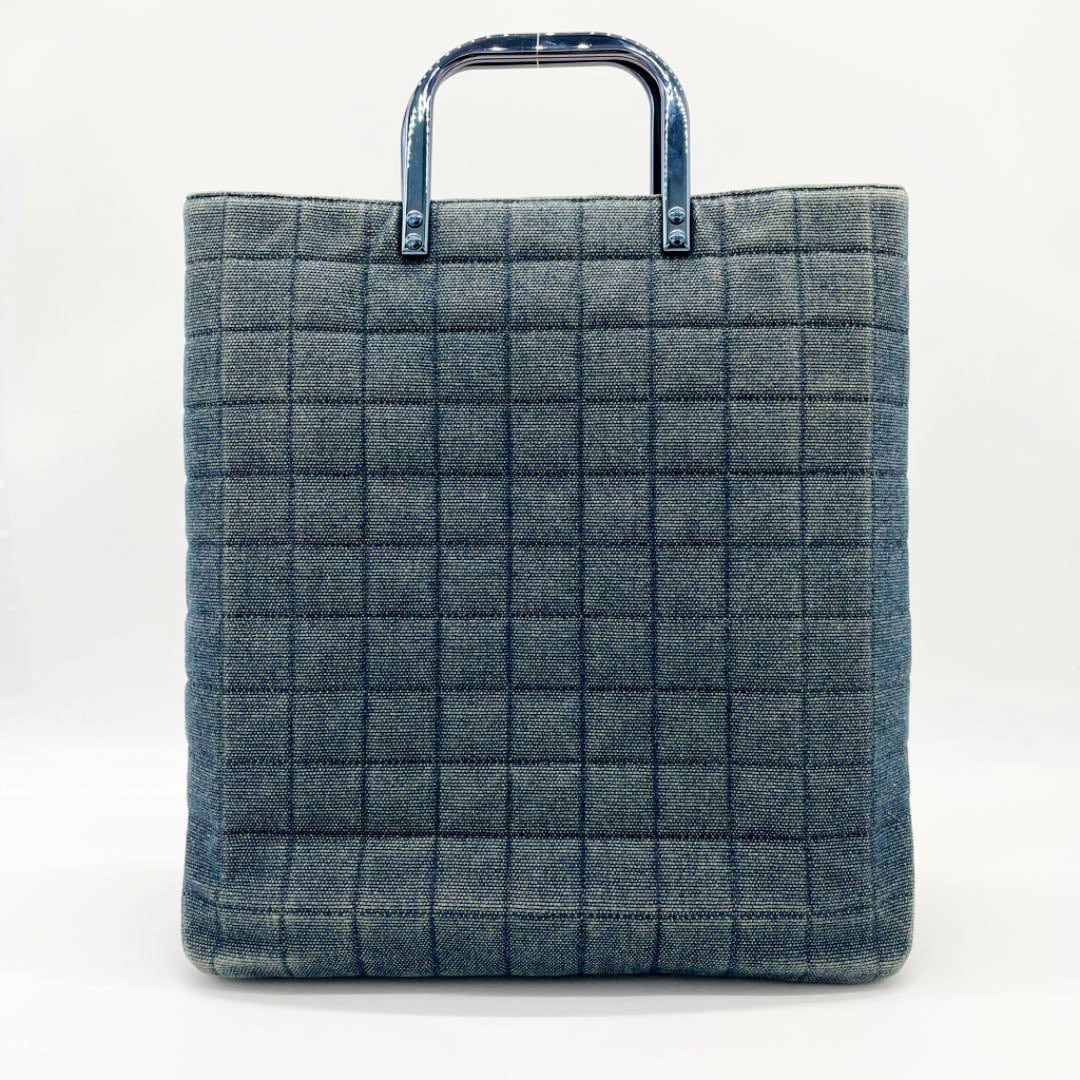 【正規品】CHANEL チョコバー　デニムトート CHANEL シャネル デニム チョコバー トートバッグ インディゴ