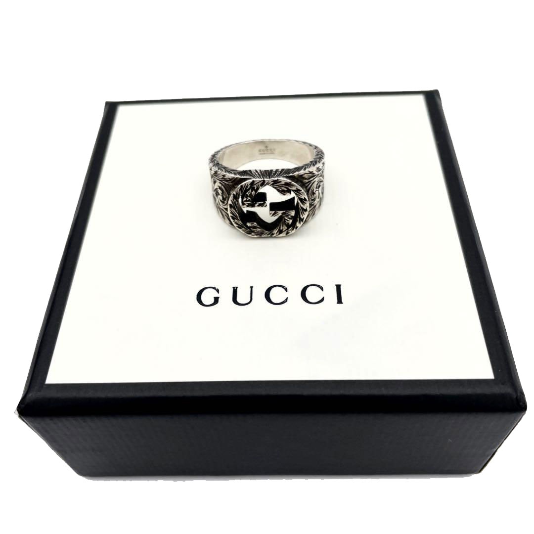 GUCCI グッチ インターロッキングG リング 指輪 Ag925 シルバー