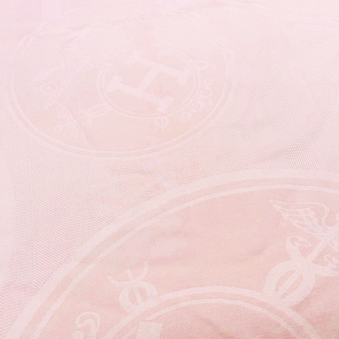 HERMES エルメス ショール ストール ニュー・リブリス ローズパール (ライトピンク) カシミヤ/シルク H262494S