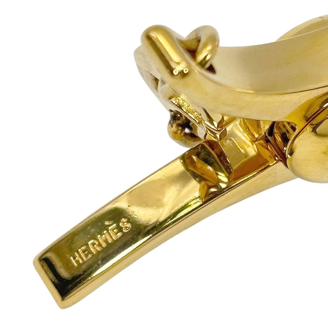 HERMES エルメス グローブ 手袋ホルダー フィルー ゴールド(ドレ)
