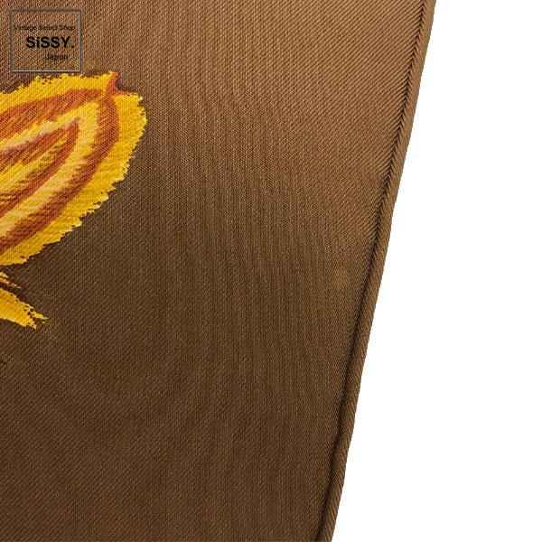 ■エルメス■ カレ90 「Couvee d' Hermes」 スカーフ シルク ベージュ ブラウン 【HERMES】
