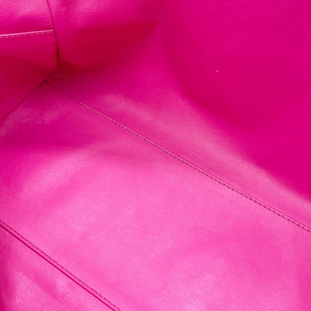 CHANEL シャネル ボーリングバッグ ボストンバッグ コットン エナメル ピンク ベージュ 7番台(2002年頃製造)