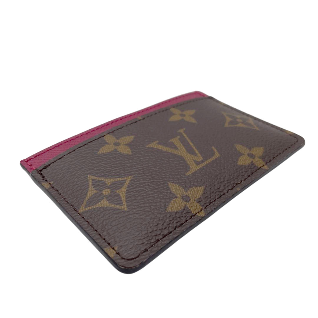 LOUIS VUITTON ルイヴィトン カードケース ポルト カルト･サーンプル モノグラム フューシャ M60703 ※RFID(ICチップ)確認済み