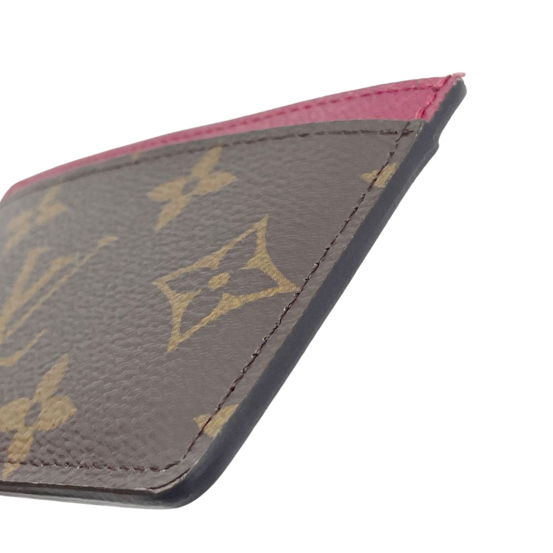 LOUIS VUITTON ルイヴィトン カードケース ポルト カルト･サーンプル モノグラム フューシャ M60703 ※RFID(ICチップ)確認済み