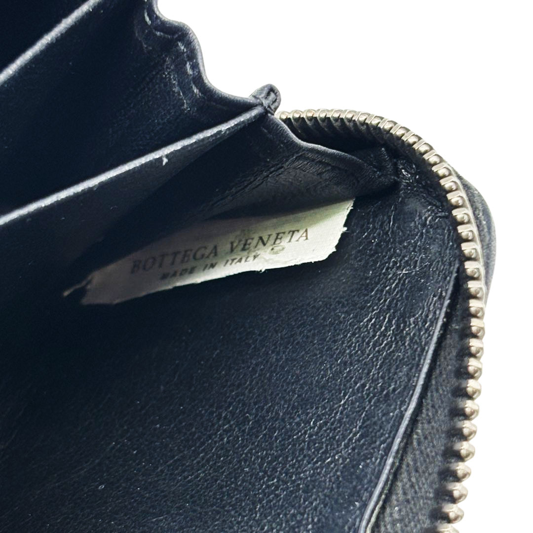 BOTTEGA VENETA ボッテガヴェネタ コインケース イントレチャート レザー ブラック 473010 V4651