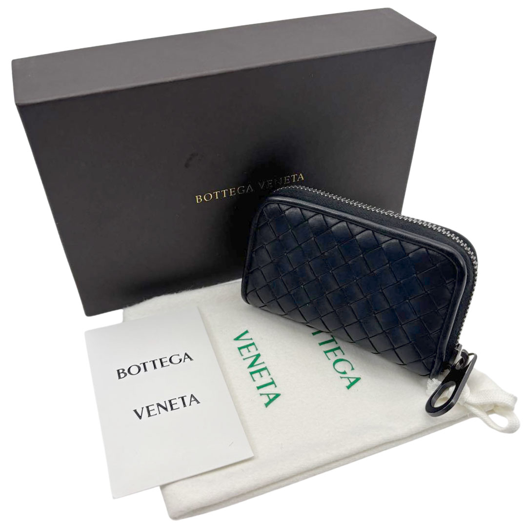 BOTTEGA VENETA ボッテガヴェネタ コインケース イントレチャート レザー ブラック 473010 V4651