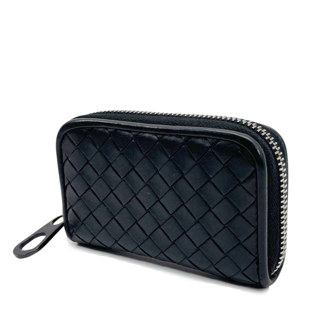 BOTTEGA VENETA ボッテガヴェネタ コインケース イントレチャート レザー ブラック 473010 V4651