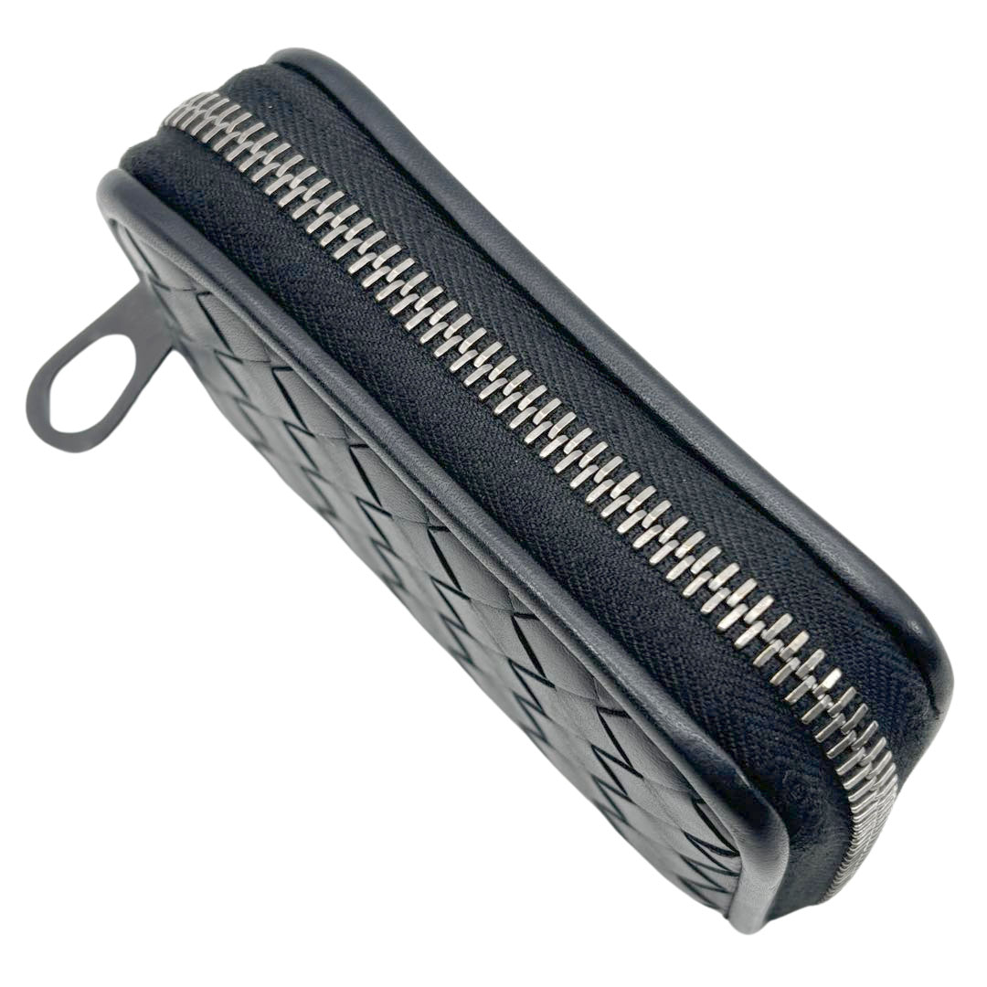 BOTTEGA VENETA ボッテガヴェネタ コインケース イントレチャート レザー ブラック 473010 V4651