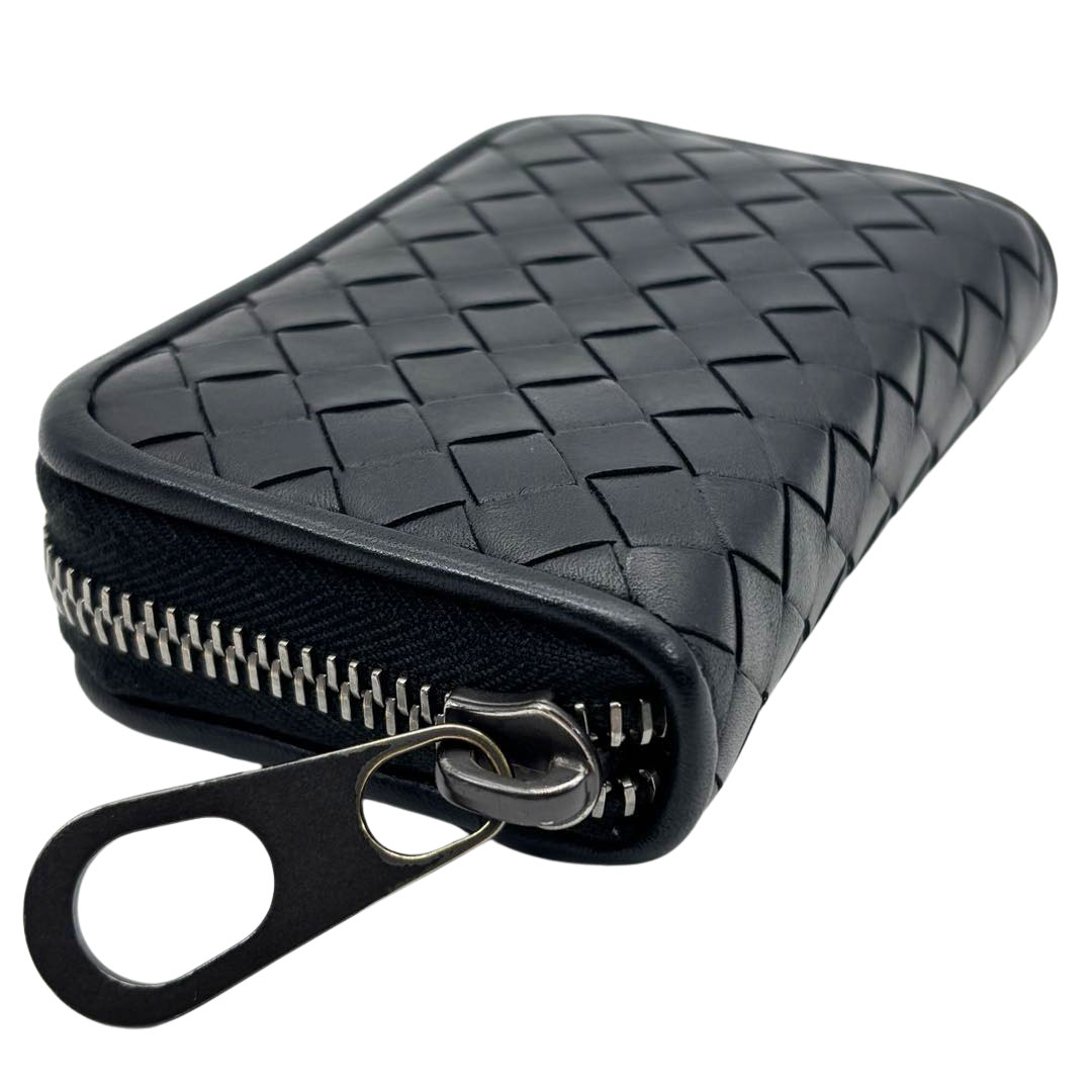 BOTTEGA VENETA ボッテガヴェネタ コインケース イントレチャート レザー ブラック 473010 V4651