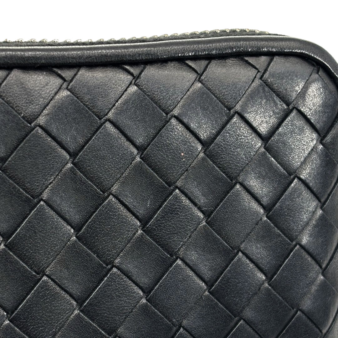 BOTTEGA VENETA ボッテガヴェネタ コインケース イントレチャート レザー ブラック 473010 V4651