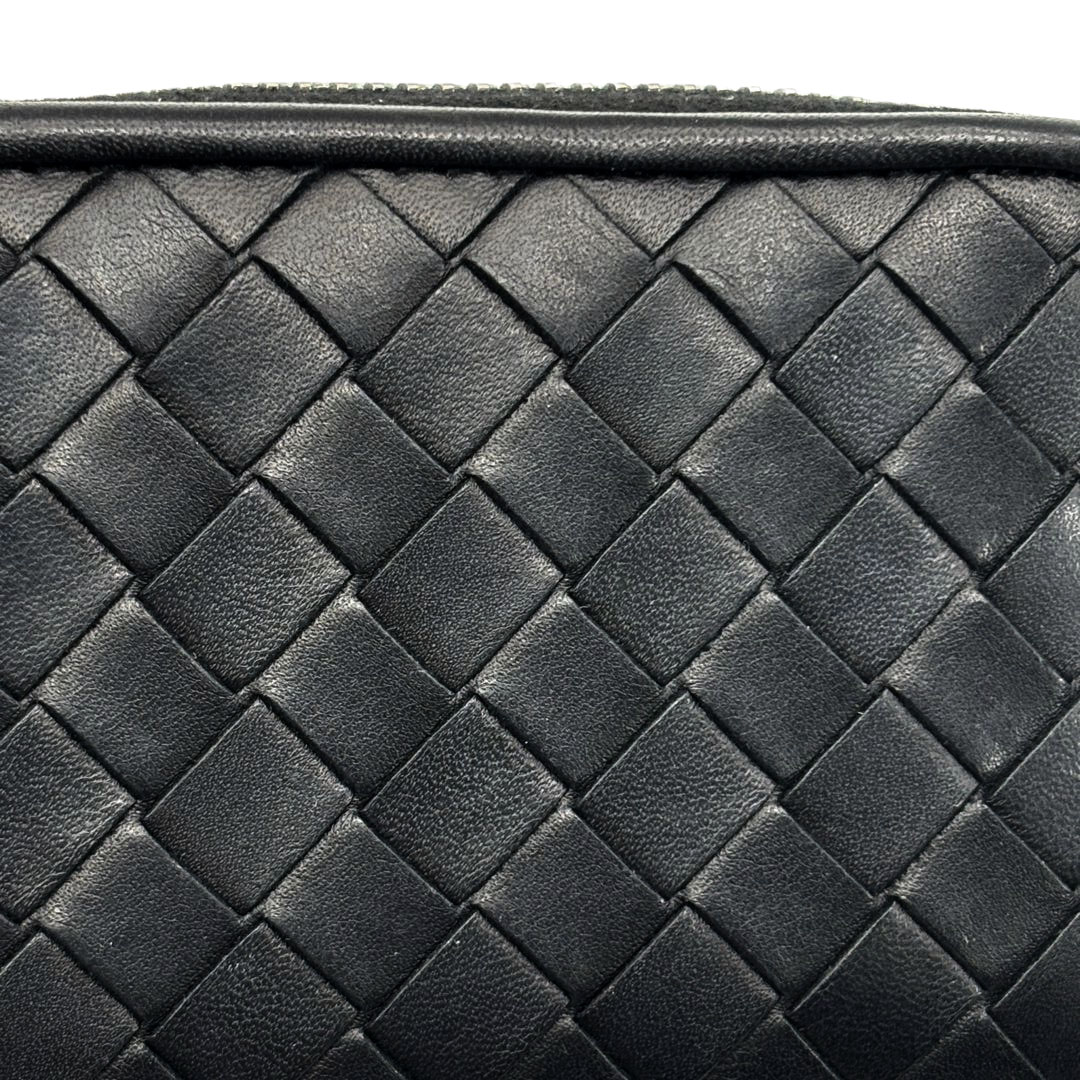 BOTTEGA VENETA ボッテガヴェネタ コインケース イントレチャート レザー ブラック 473010 V4651