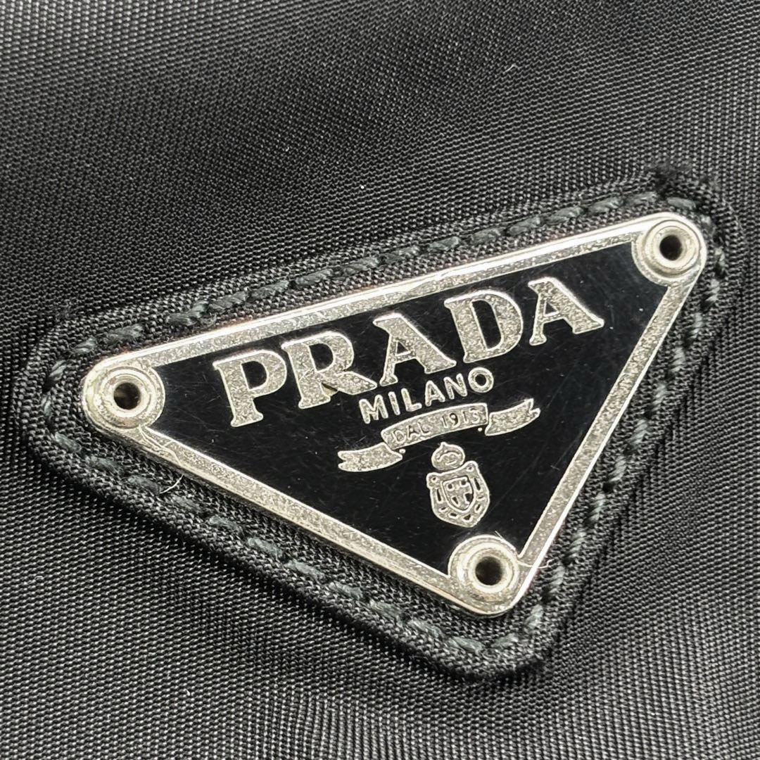PRADA プラダ リュックサック バックパック ナイロン ブラック シルバー金具