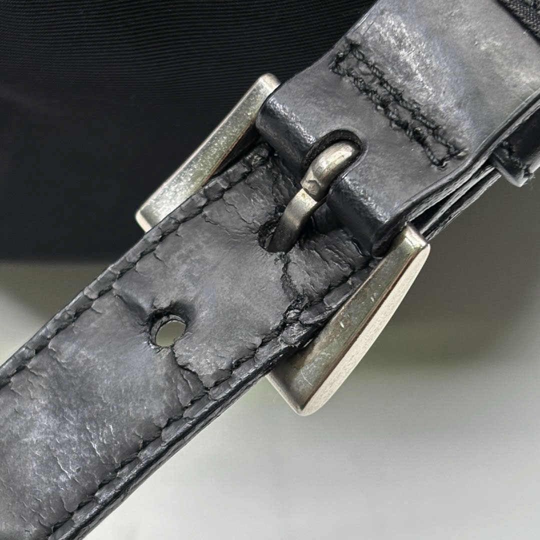 PRADA プラダ リュックサック バックパック ナイロン ブラック シルバー金具