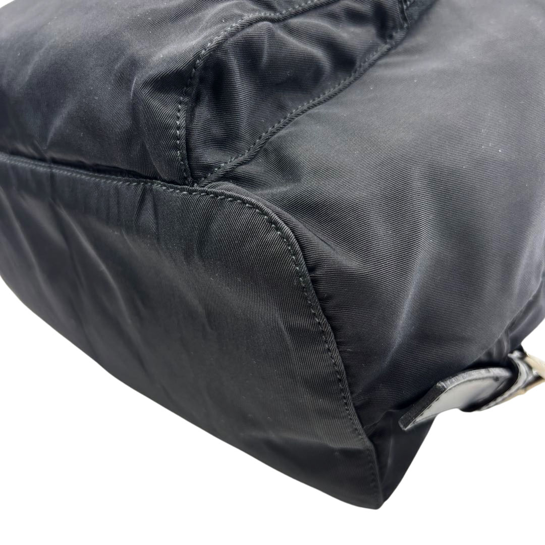 PRADA プラダ リュックサック バックパック ナイロン ブラック シルバー金具