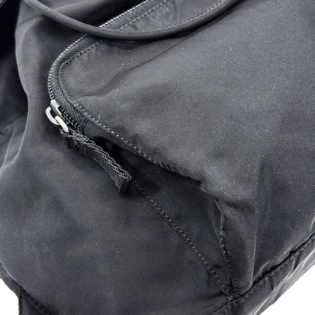PRADA プラダ リュックサック バックパック ナイロン ブラック シルバー金具