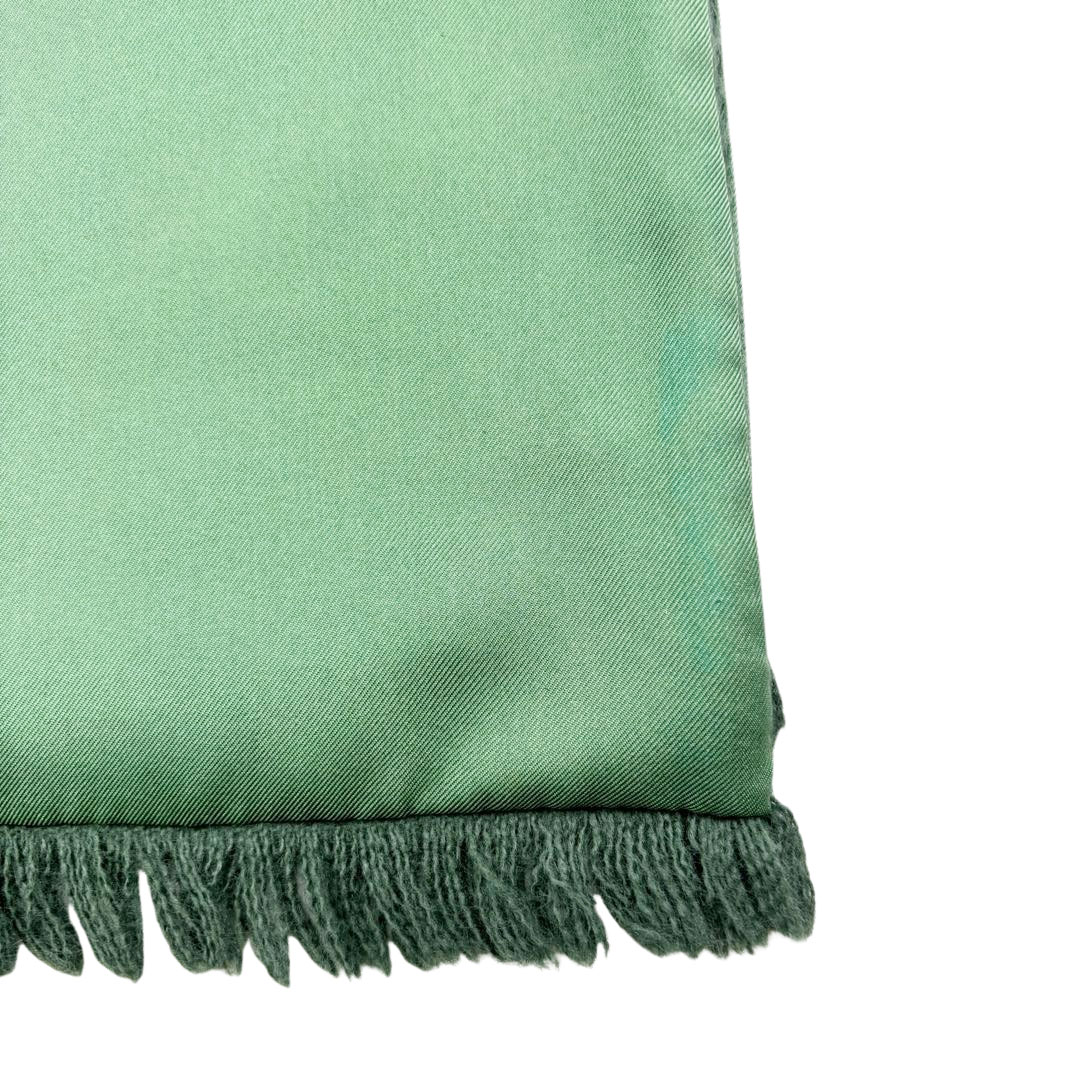 HERMES エルメス マフラー 総柄 シルク/アンゴラ グリーン系 | すべて