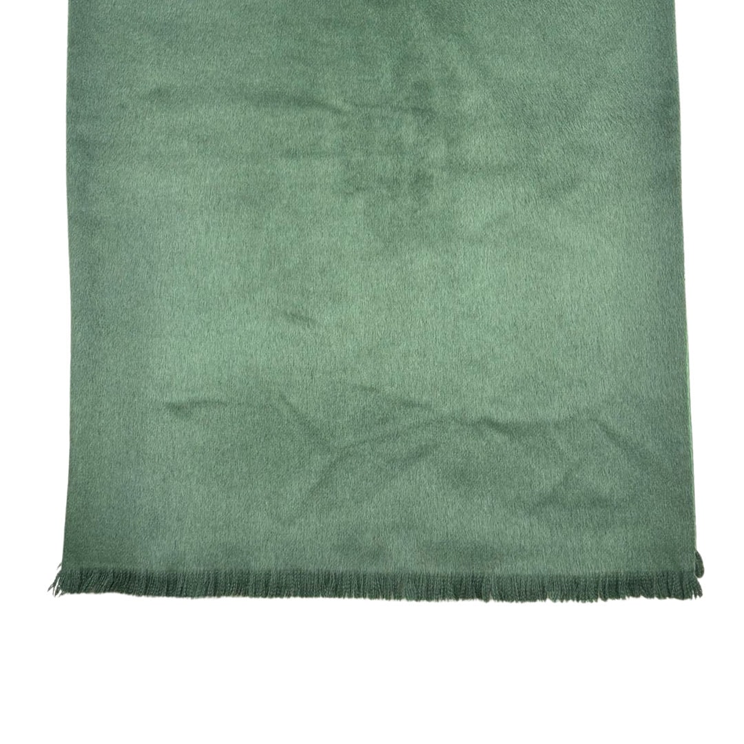 HERMES エルメス マフラー 総柄 シルク/アンゴラ グリーン系